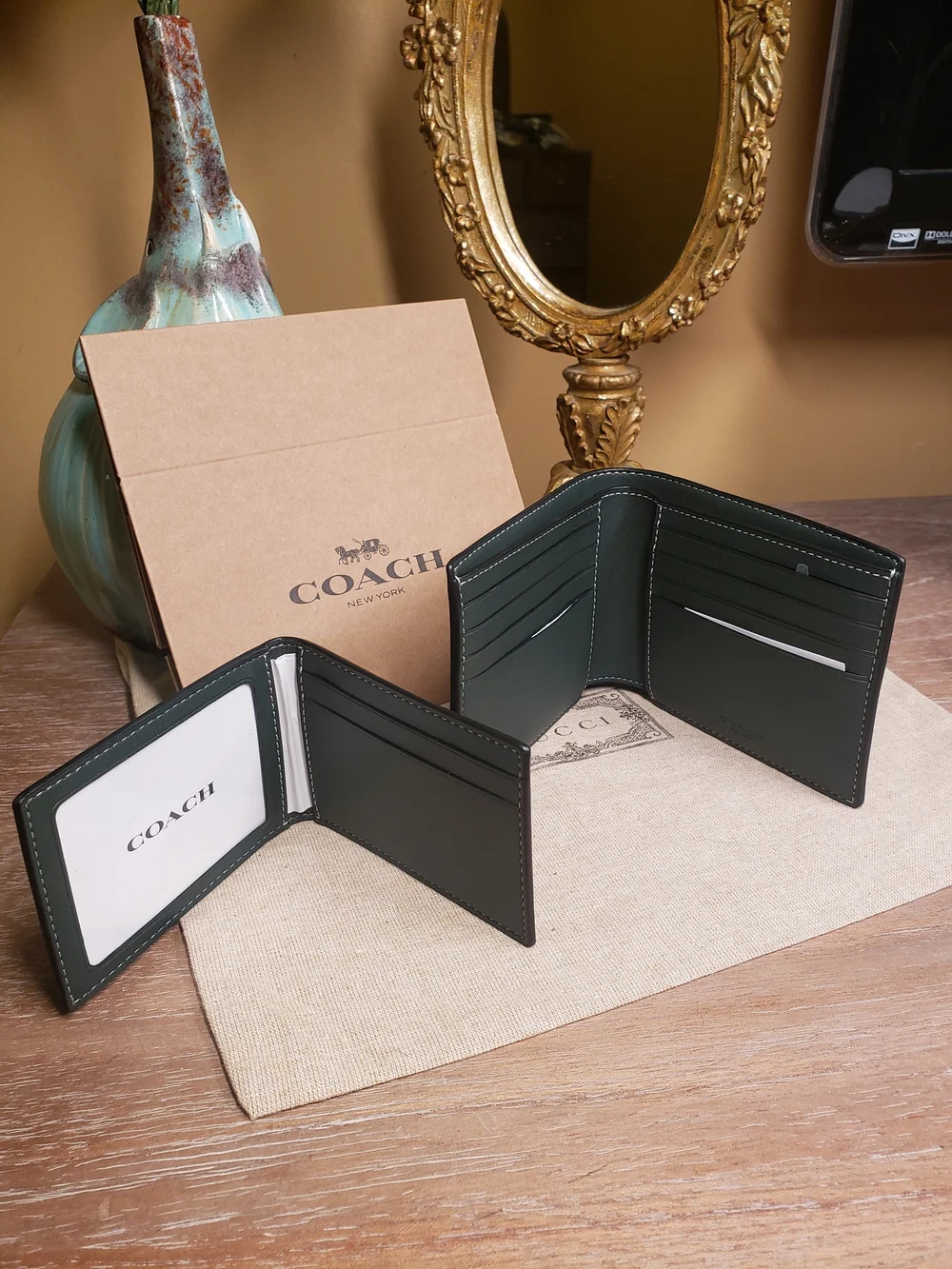 Coach Men's Signature Monogram Wallet w/ Removable Insert NWT! - Picture 7 of 9
